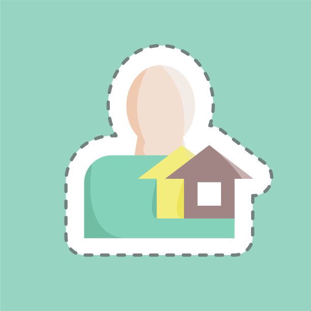 贴画线剪房地产适合教育图片下载