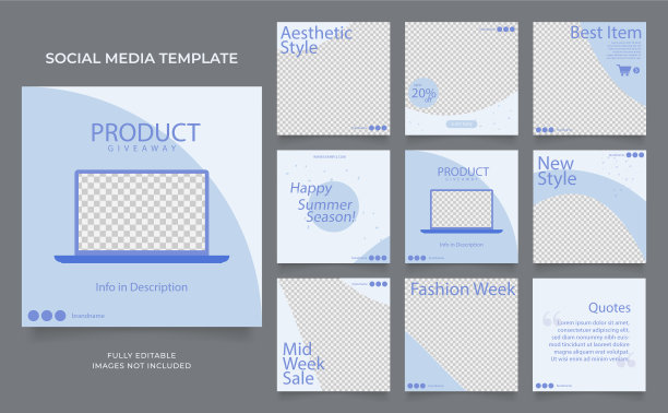 社交媒体模板横幅时尚销售图片下载