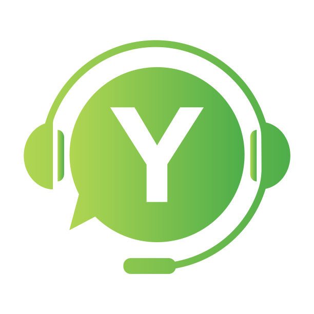 沟通聊天标志上的字母y模板图片下载