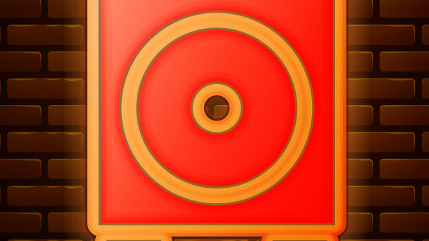 发光的霓虹灯立体声扬声器图标孤立在砖图片下载