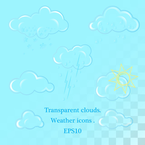 天气图标设置与阳光，雪天气和图片下载