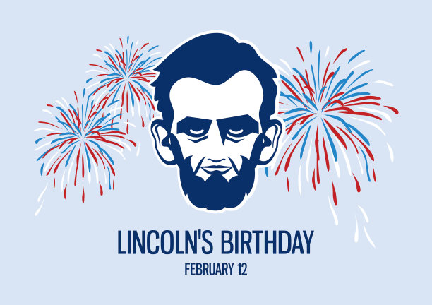 美国林肯总统的生日烟花图片下载