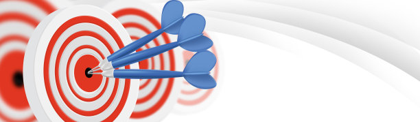 箭头击中灰色背景上的目标中心图片下载