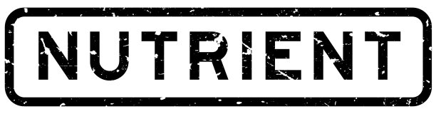 Grunge黑色营养字方橡胶密封图片下载