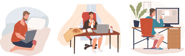 在家工作的自由职业者图片下载