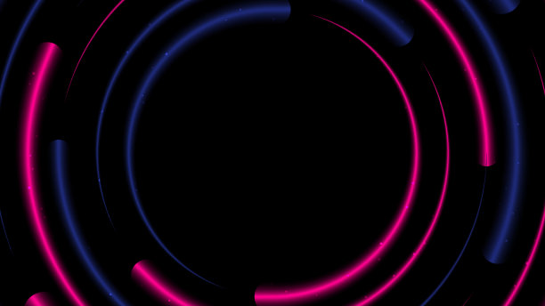 抽象的蓝色和粉红色发光的霓虹灯图片下载