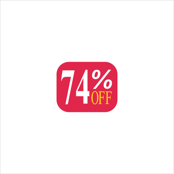 74提供标签折扣图标邮票上的白色图片下载