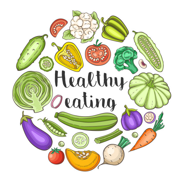 健康饮食和素食观念图片下载