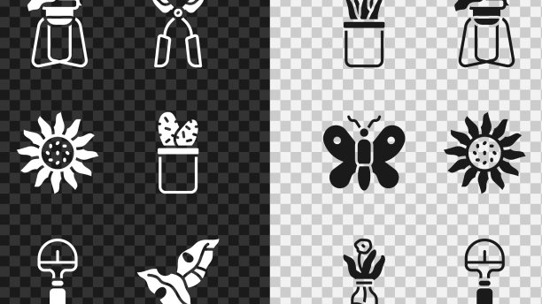 栽植在花盆上，立园艺手工制作图片下载