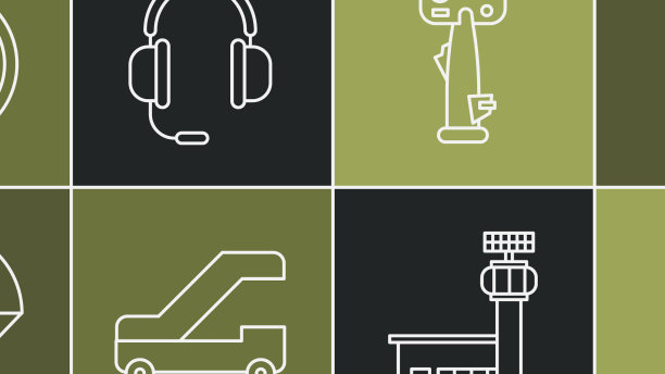 设航线空姐行李箱航空公司图片下载