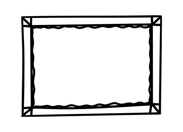 涂鸦画框手绘复古素描图片下载