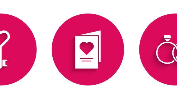 用心设置情人节派对传单图片下载