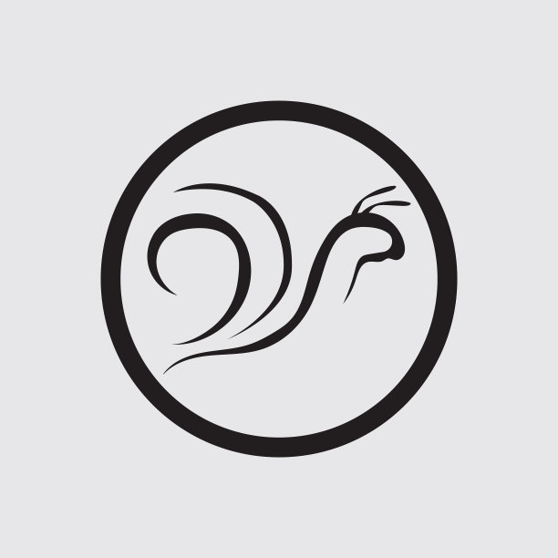 蜗牛标志设计模板图片下载