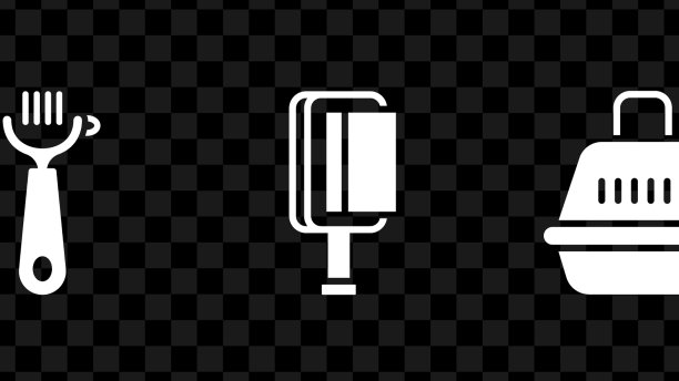 设置宠物洗发水，梳洗桌，狗屋和爪子图片下载