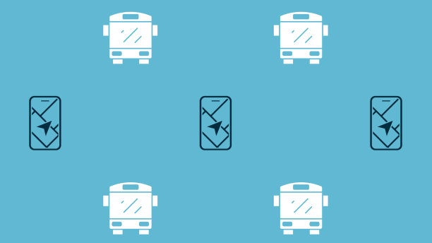 设置城市地图导航和公共汽车无缝连接图片下载