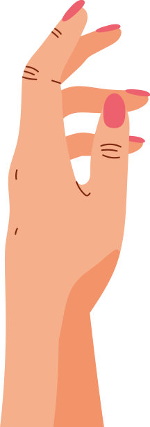 手涂着指甲油的红色图片下载