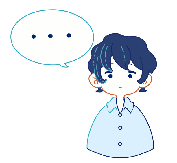 一个穿着西装衬衫的女孩的插图，她是敬畏和沉默的。图片下载