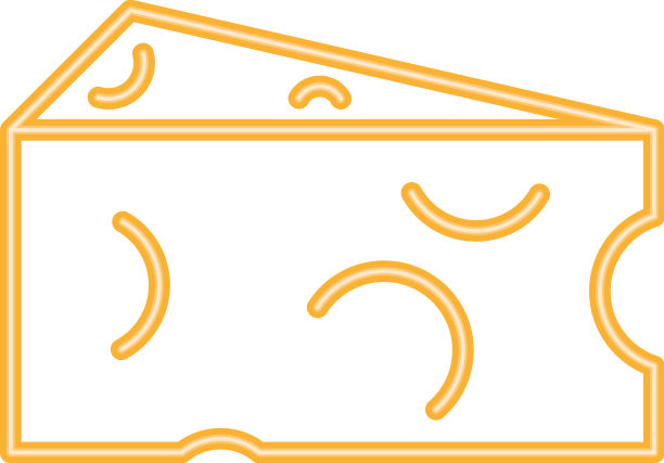 奶酪霓虹灯风格图片下载