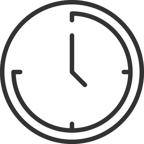 时间和时钟。用黑色细线绘制的极简主义插图。可编辑的中风。适合网站，商店，移动应用程序。带指针的时钟线图标图片下载