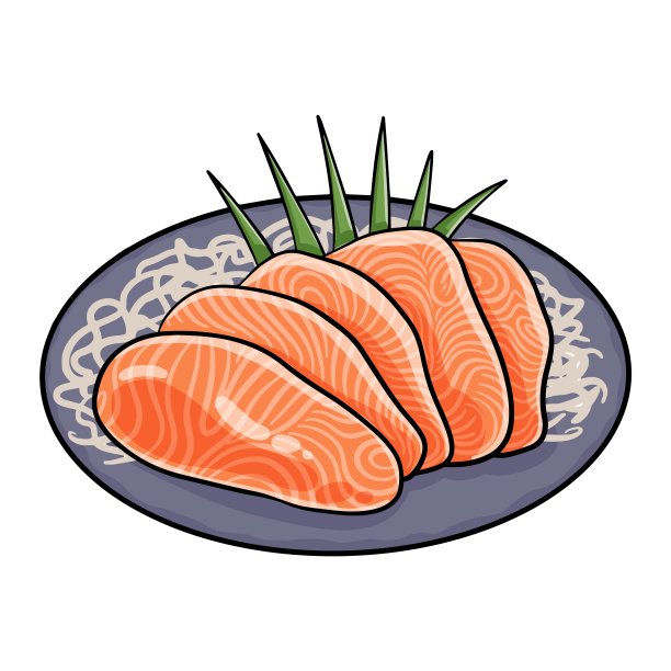 日本料理有生鱼片、生鱼片、三文鱼、金枪鱼、鳗鱼等。图片下载