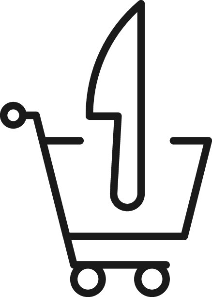 销售，购买，购物概念。矢量标志适合网站，商店，商店，文章，书籍。可编辑的中风。购物车中的刀线图标图片下载