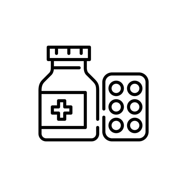 罐子和泡罩包装中的药丸图片下载