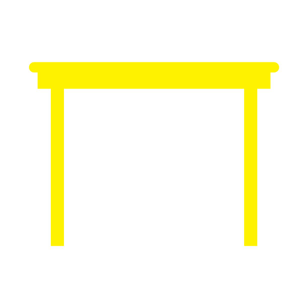 Eps10黄色木桌或书桌图标图片下载