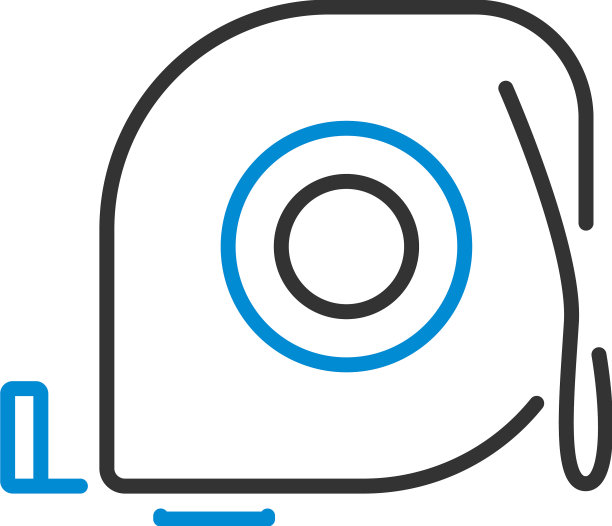 收缩卷尺图标图片下载