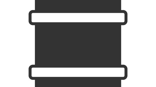 灰色金属啤酒桶图标孤立在白色图片下载