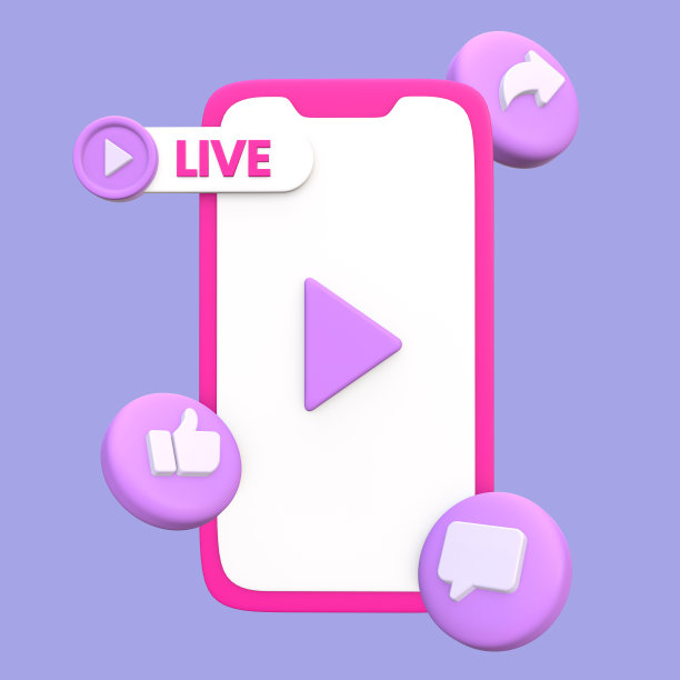 程式化的3D插画的移动内容创作者图片下载