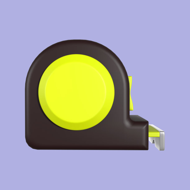 测量卷尺的3D插图图片下载