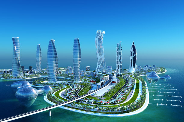 现代的城市。图片下载