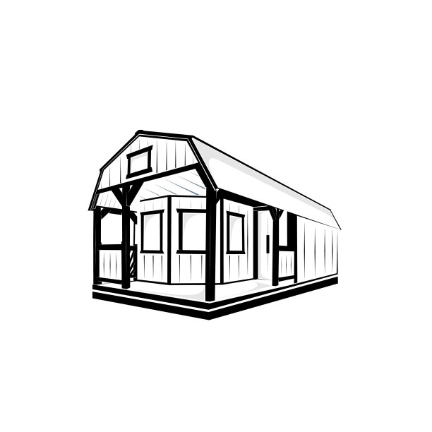 剪影标志设计经典的房子图片下载