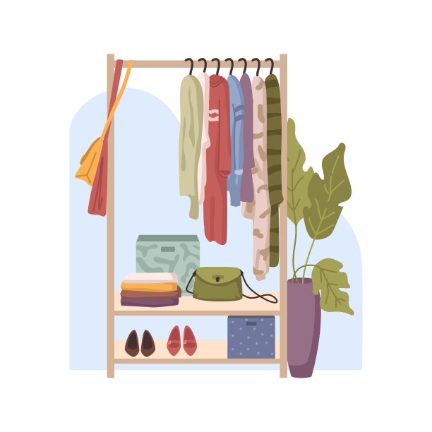 走廊或大厅内部的木架子为布图片下载