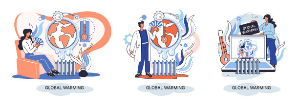 全球变暖是人类气候变化的隐喻图片下载