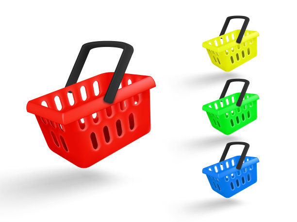 3d现实色彩购物车是飞行图片下载