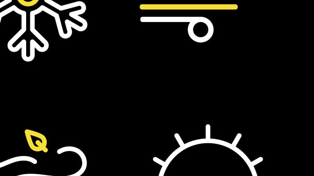 设置线风日落和雪花图标图片下载