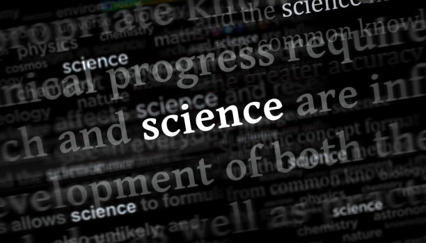 标题媒体与科学和教育3d插图图片下载