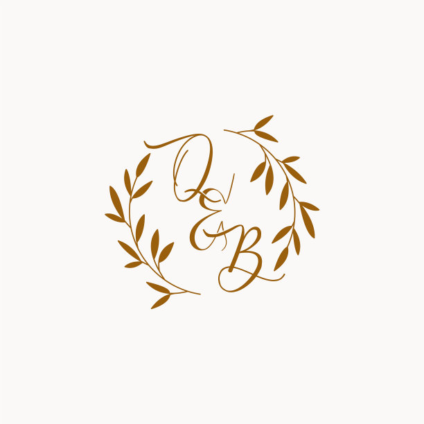 Qb最初的婚礼字母标志图片下载