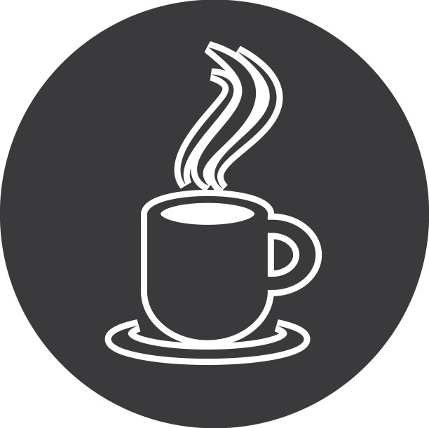 咖啡杯标志模板图标图片下载