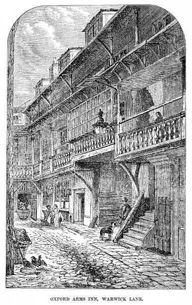 1863年，英格兰沃里克巷的牛津Arms旅馆图片下载