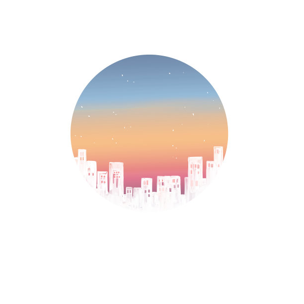 圆形的城市景观图图片下载