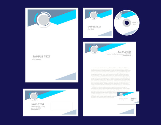 企业形象设计模板品牌手册图片下载