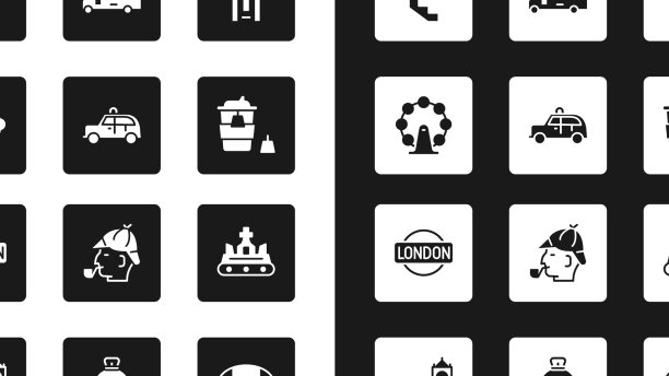 设置伦敦电话亭出租车眼地下图片下载