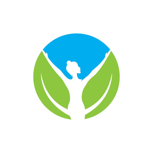 女人的树叶插图图片下载