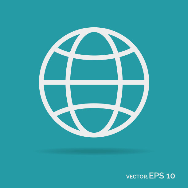 世界轮廓图标白色图片下载