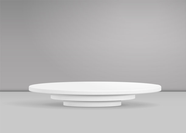 圆柱基座平台，用于产品展示展示3d逼真矢量插图图片下载