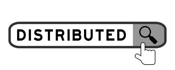 搜索横幅在文字分发与手放大镜图标在白色背景图片下载