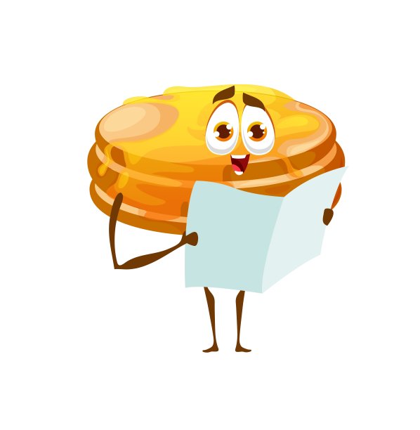 卡通煎饼人物读物，人物图片下载