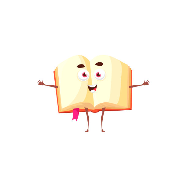 打开学校大学书可爱的卡通人物图片下载